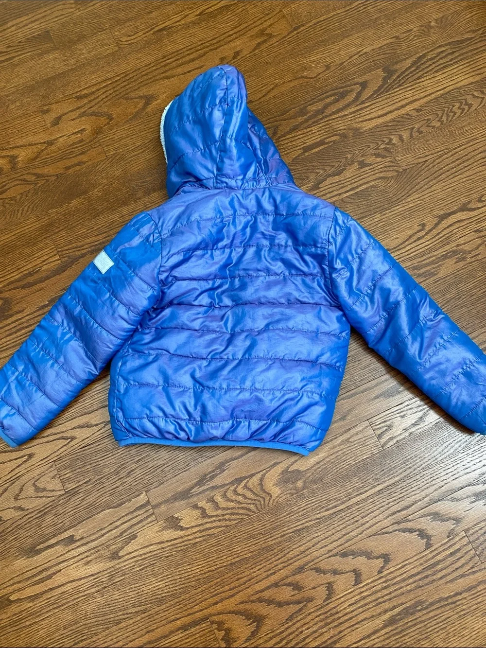 Abercrombie & Fitch Light Blue reversible jacket size 7-8 girls